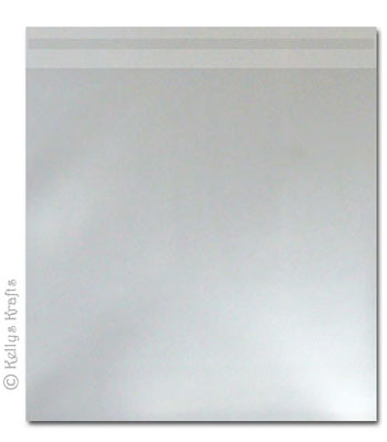(image for) Clear Cellophane Self-Seal Card Display Bag, 8"x8" Oversize (1 Piece)