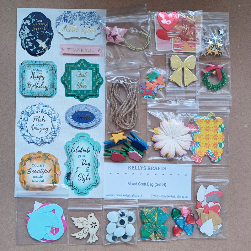 (image for) CLEARANCE - Mixed Bag of Craft Items (SET H)