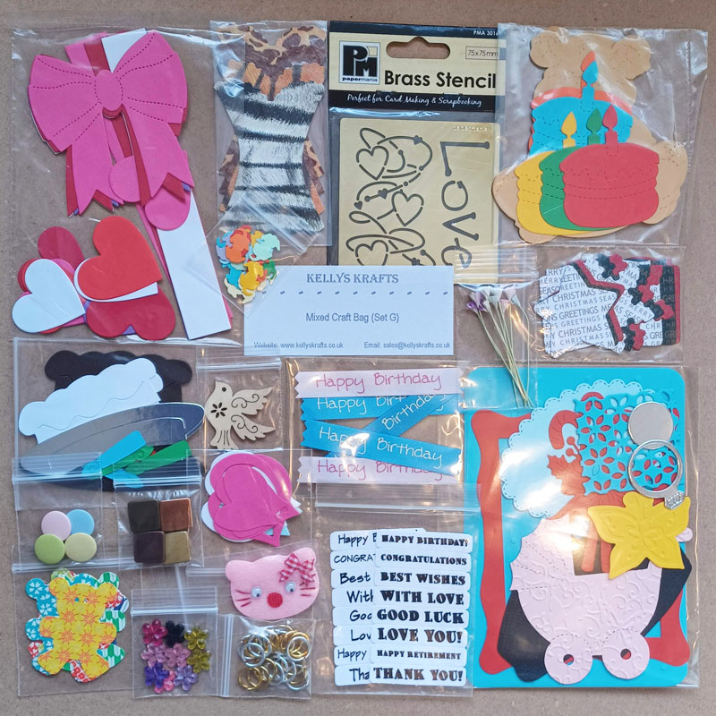(image for) CLEARANCE - Mixed Bag of Craft Items (SET G)