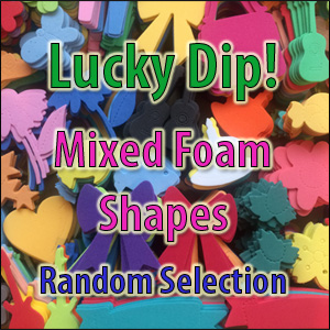 (image for) *Lucky Dip* - Random Mix of Foam Die Cut Shapes (10 Pieces)