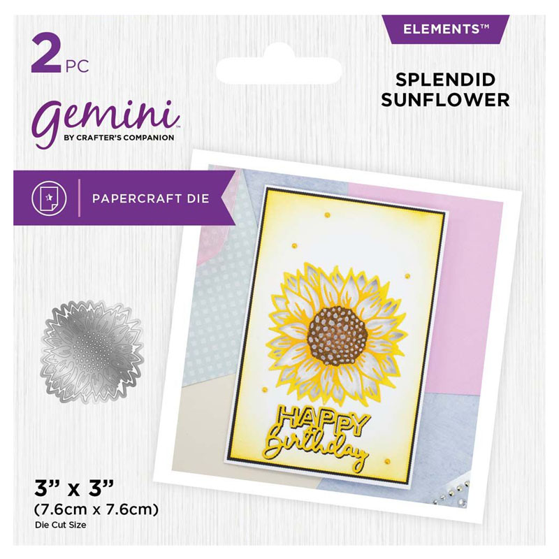 (image for) Gemini Cutting Die, Cut-In & Cut-Out - Splendid Sunflower