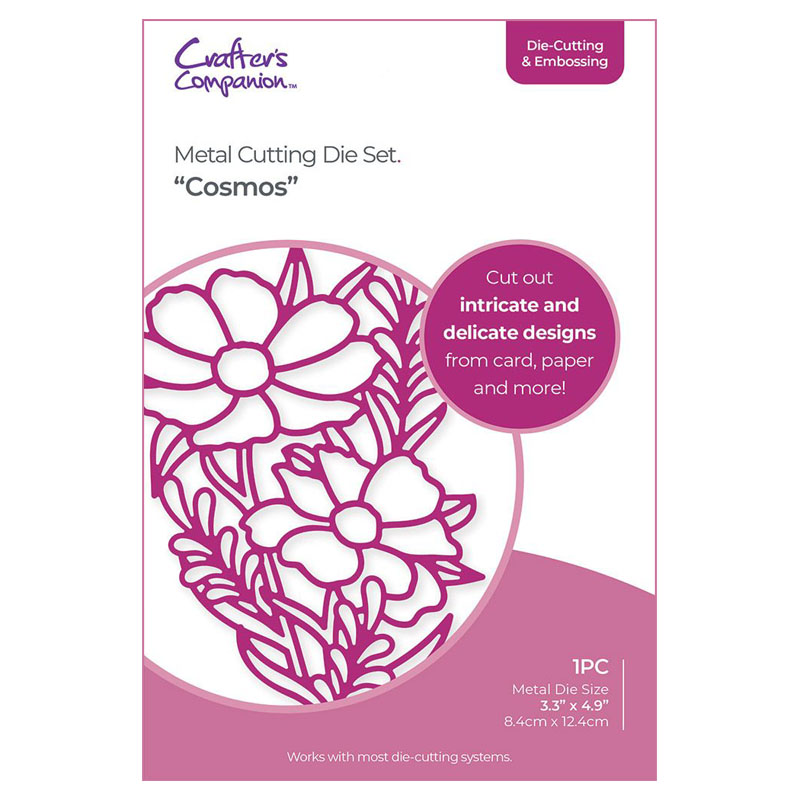 (image for) Crafters Companion Cutting Die, Large Outline Floral - Cosmos