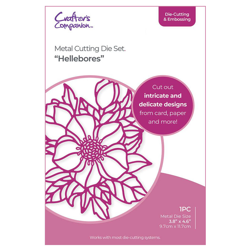(image for) Crafters Companion Cutting Die, Large Outline Floral - Hellebores