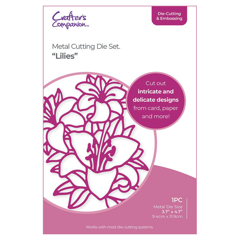 (image for) Crafters Companion Cutting Die, Large Outline Floral - Lilies