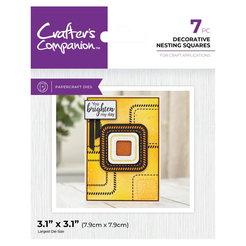(image for) Crafters Companion Cutting Die, Decorative Nesting Squares