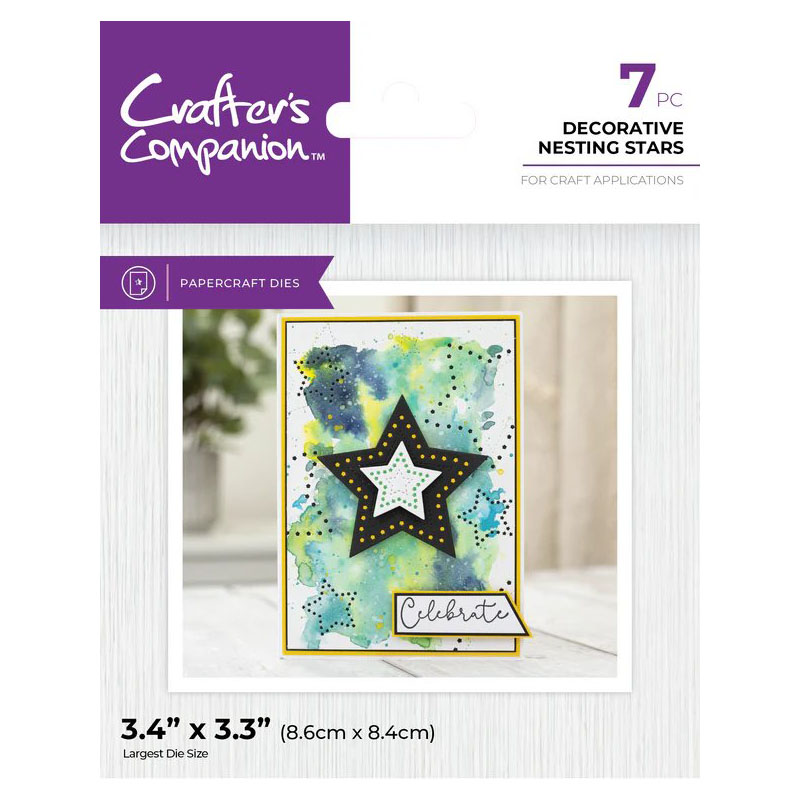 (image for) Crafters Companion Cutting Die, Decorative Nesting Stars