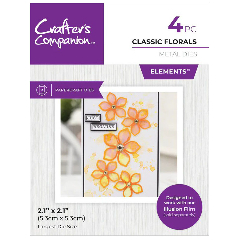 (image for) Crafters Companion Cutting Die, Elements - Classic Florals