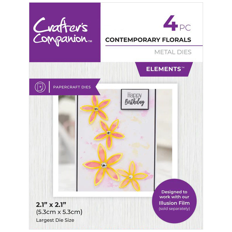(image for) Crafters Companion Cutting Die, Elements - Contemporary Florals