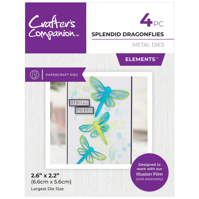 (image for) Crafters Companion Cutting Die, Elements - Splendid Dragonflies