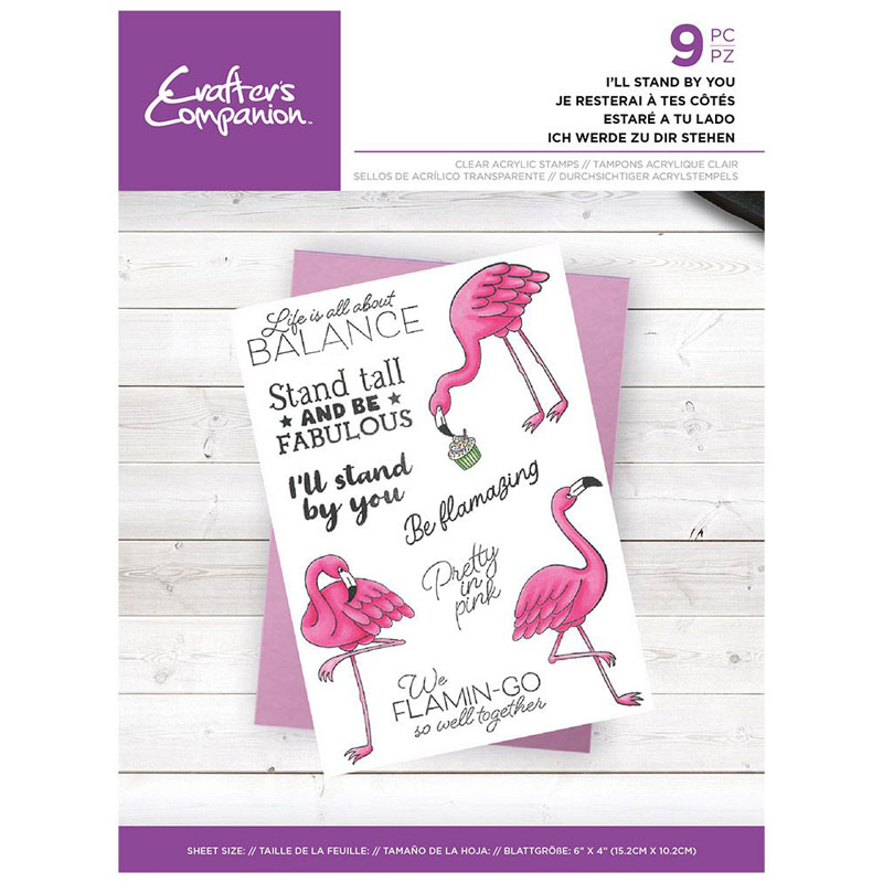 (image for) Crafters Companion Stamp Set, Animals With Attitude - I'll Stand By You