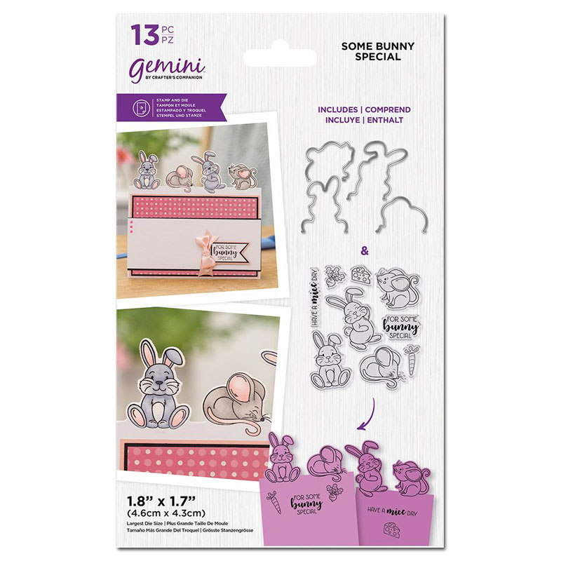 (image for) Crafters Companion Die & Stamp Set, Cute Character Edge - Some Bunny Special