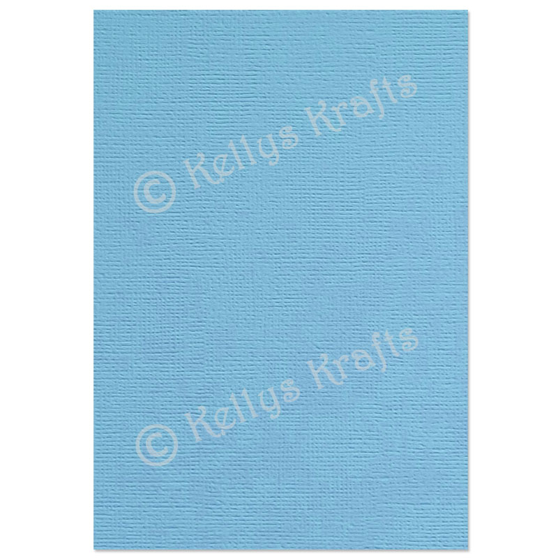 (image for) Cornflower Blue Linen-Weave Textured Card (1 Sheet)