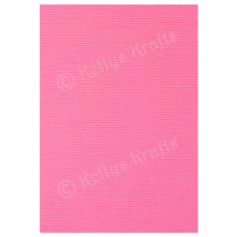 (image for) Fuchsia Pink Linen-Weave Textured Card (1 Sheet)