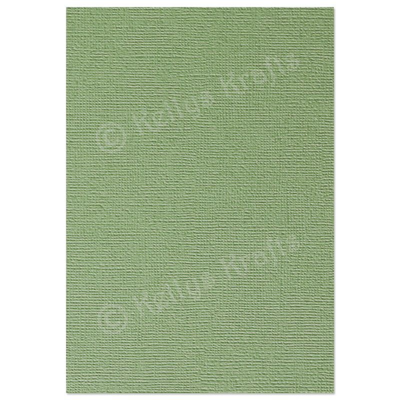 (image for) Moss Green Linen-Weave Textured Card (1 Sheet)