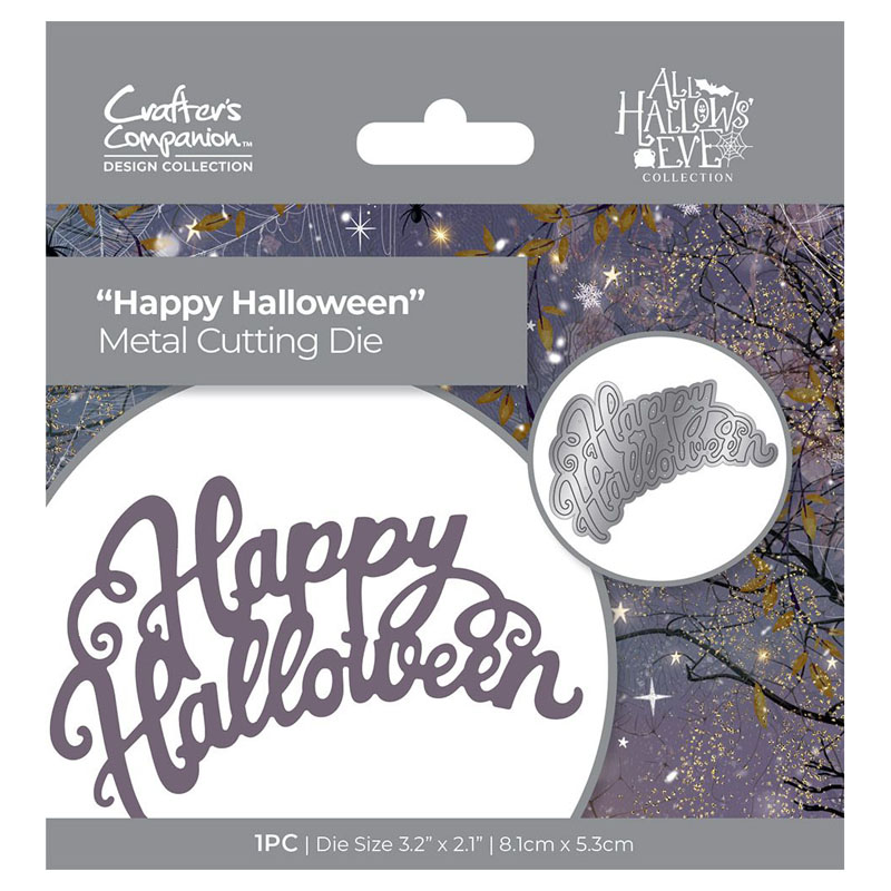 (image for) Crafters Companion Cutting Die, All Hallows Eve - Happy Halloween