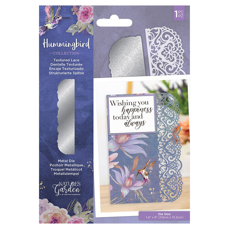 (image for) Nature's Garden Cutting Die, Hummingbird - Textured Lace