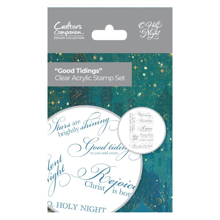 (image for) Crafters Companion Stamp Set, O Holy Night - Good Tidings