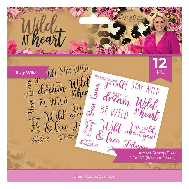 (image for) Sara Signature Stamp Set, Wild At Heart - Stay Wild