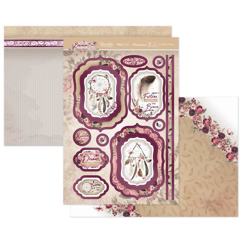 (image for) Die Cut Topper Set - Bohemian Bliss, To Catch a Dream