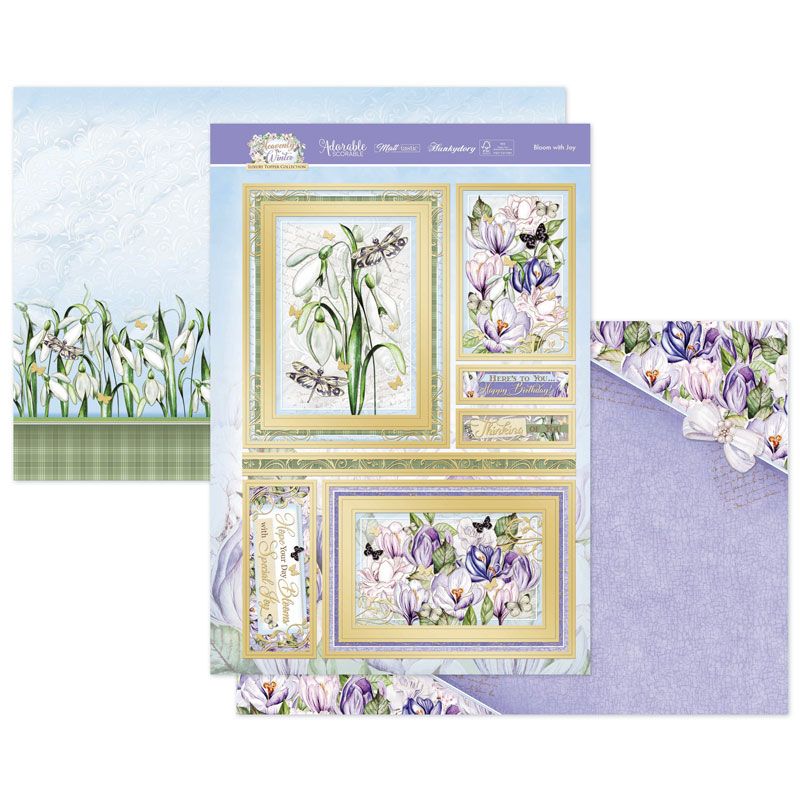 (image for) Die Cut Topper Set - Forever Florals Heavenly Winter, Bloom With Joy