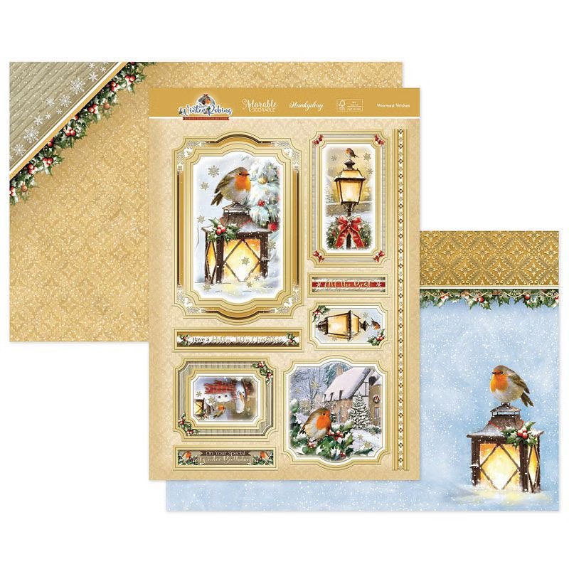 (image for) Die Cut Topper Set - Winter Robins, Warmest Wishes