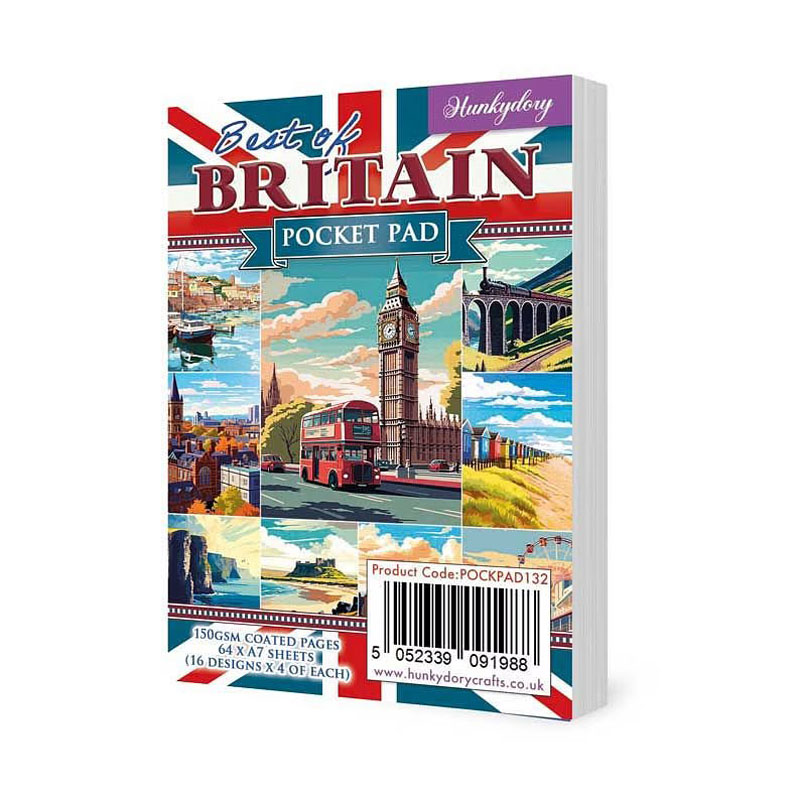 (image for) Pocket Pad - Best Of Britain (64 Sheets) POCKPAD132