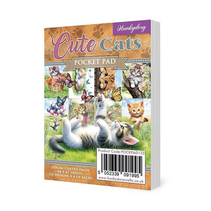 (image for) Pocket Pad - Cute Cats (64 Sheets) POCKPAD133