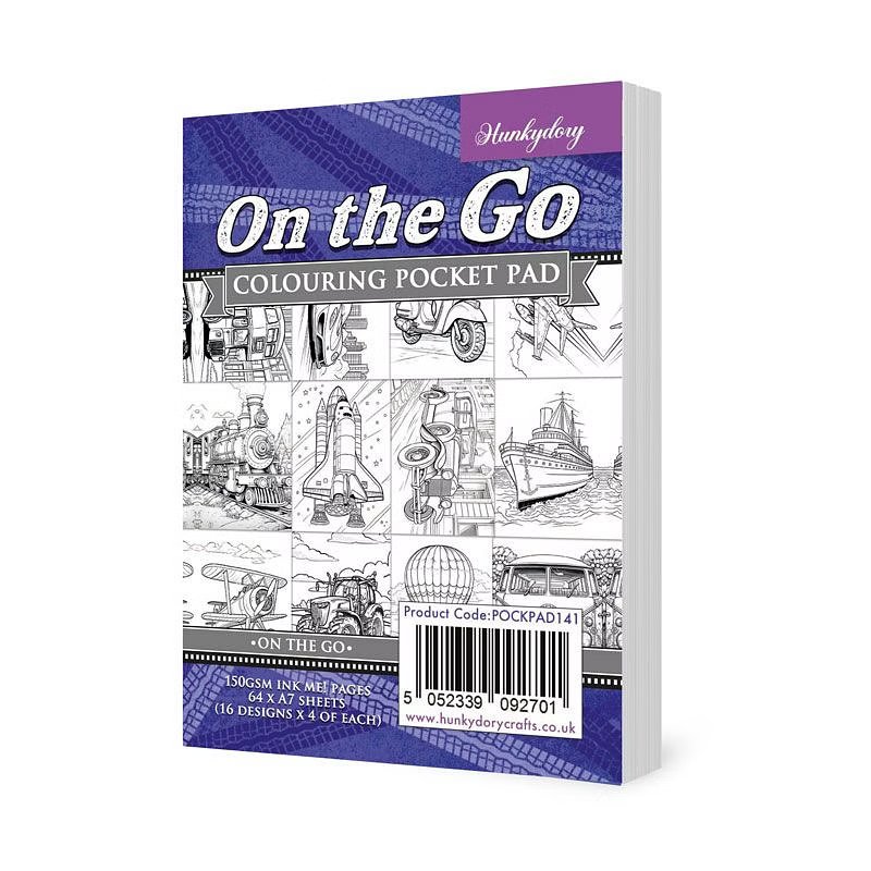 (image for) Colouring Pocket Pad - On The Go (64 Sheets) POCKPAD141