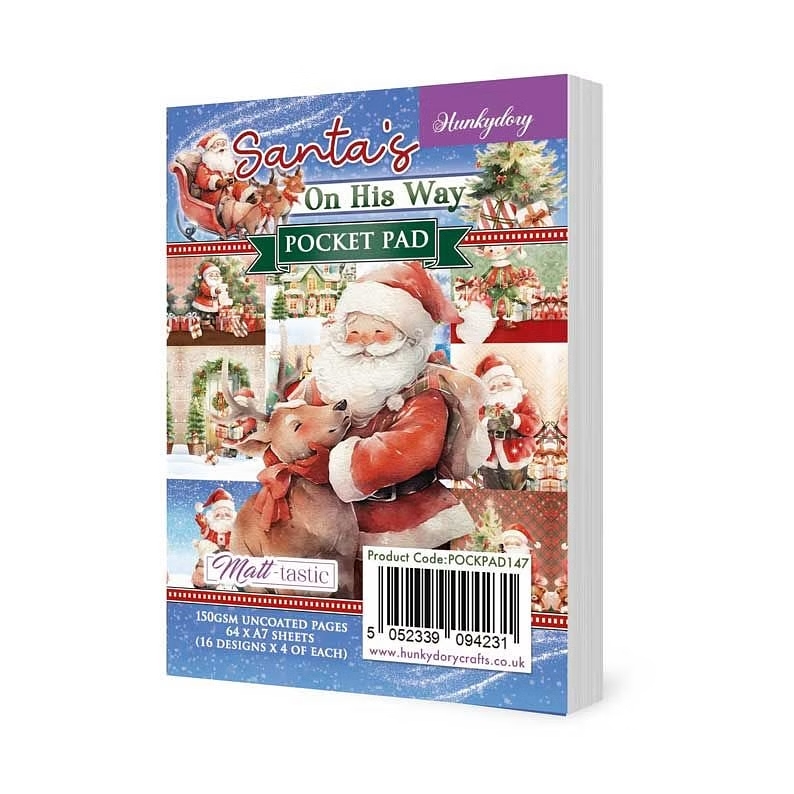 (image for) Pocket Pad - Santa's On His Way (64 Sheets) POCKPAD147