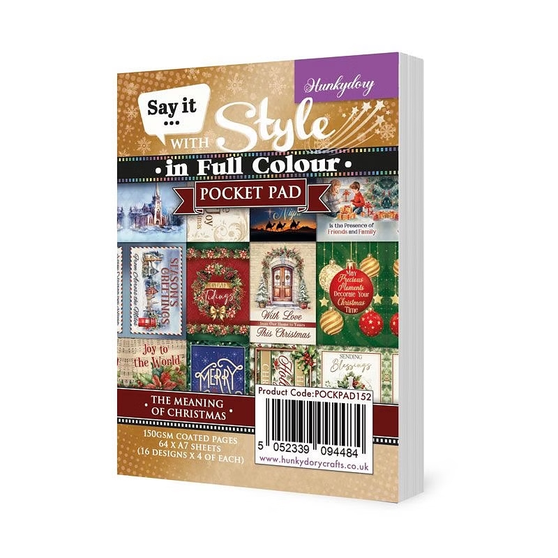 (image for) Say It With Style Colour Pocket Pad - The Meaning Of Christmas (POCKPAD152)