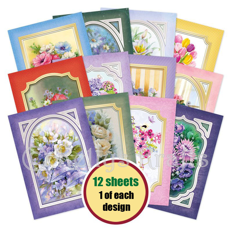 (image for) Book of Toppers, Floral Wishes, 12 Sheets (BKTP101)