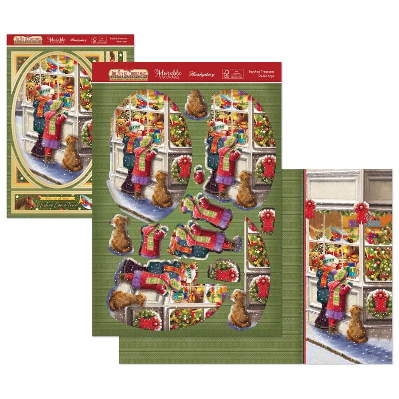 (image for) Die Cut Decoupage Set - The Joy of Christmas, Toyshop Treasures
