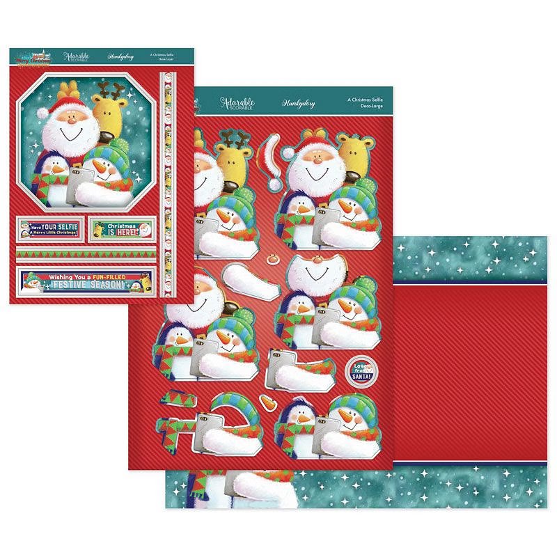(image for) Die Cut Decoupage Set - A Very Merry Christmas, A Christmas Selfie