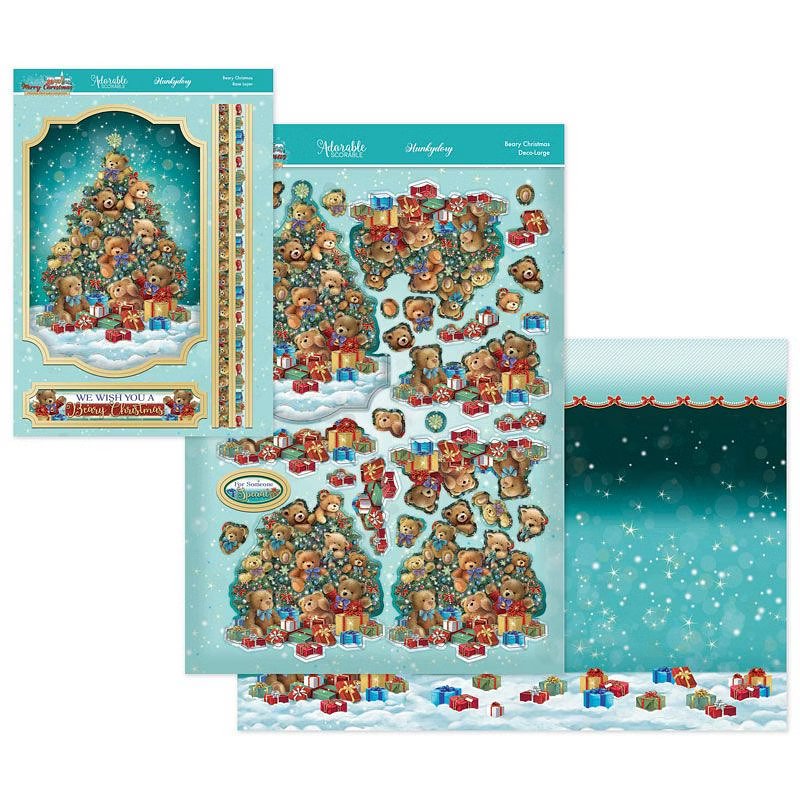 (image for) Die Cut Decoupage Set - A Very Merry Christmas, Beary Christmas