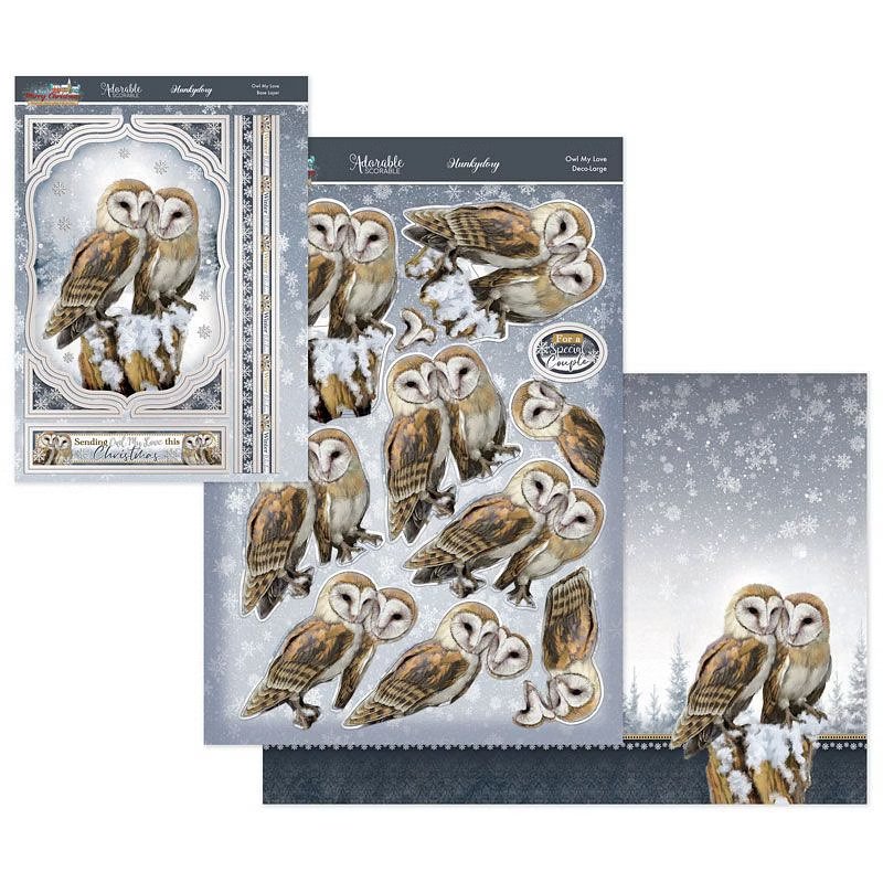 (image for) Die Cut Decoupage Set - A Very Merry Christmas, Owl My Love