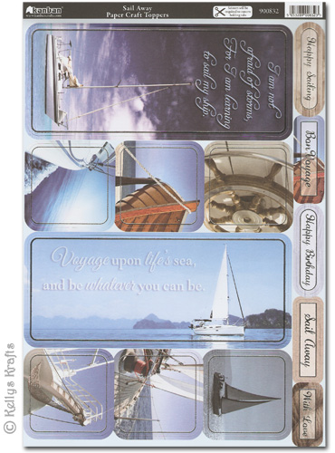 (image for) Kanban Craft Toppers - Sail Away, Boating/Yachting (900832)