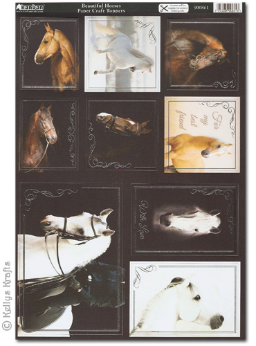 (image for) Kanban Craft Toppers - Beautiful Horses (900861)