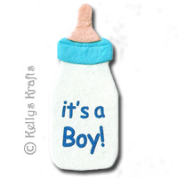 blue baby bottle