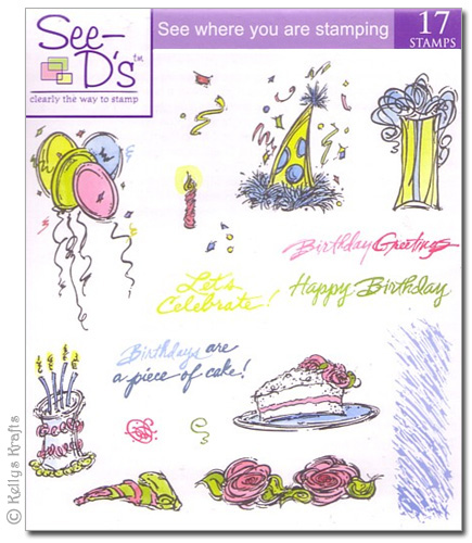 (image for) See D's Piece of Cake Stamp Set (acrylic block not included)