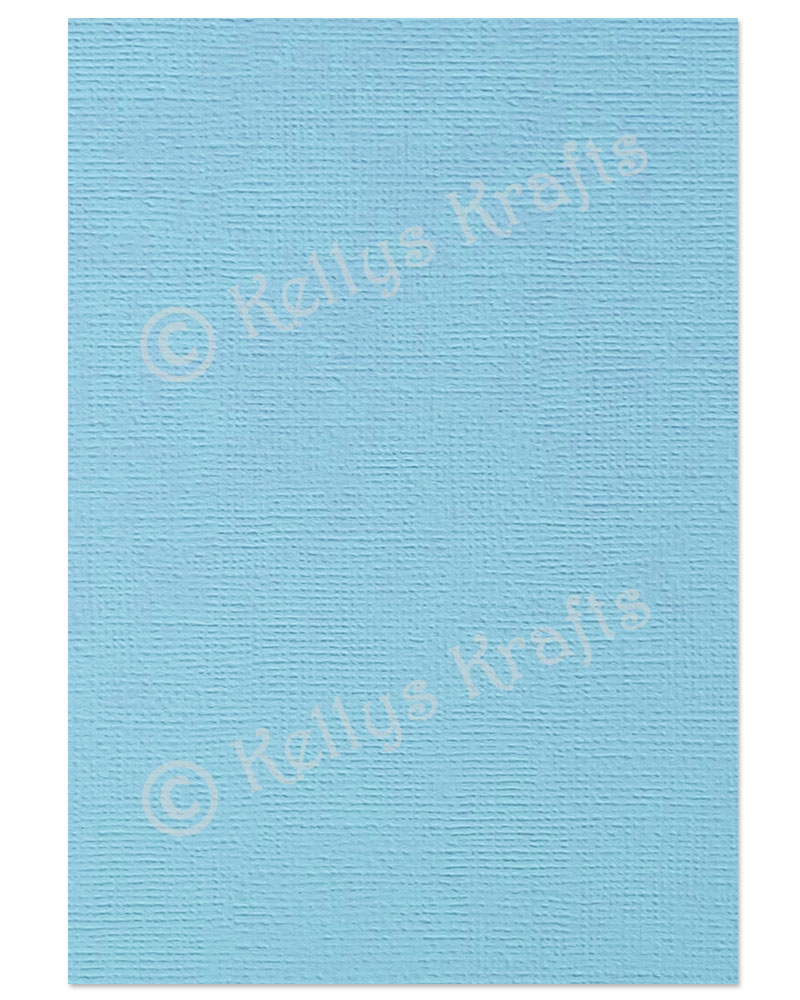 (image for) Cornflower Blue Linen-Weave Textured A4 Card (1 Sheet)