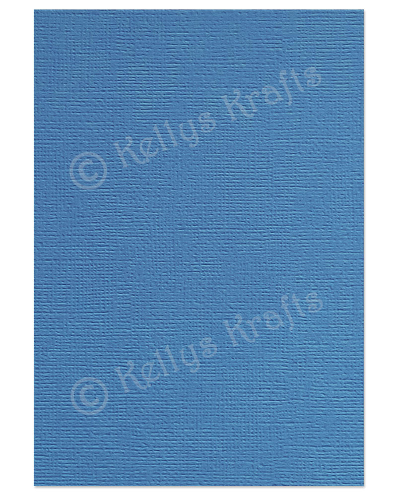 (image for) French Blue Linen-Weave Textured A4 Card (1 Sheet)