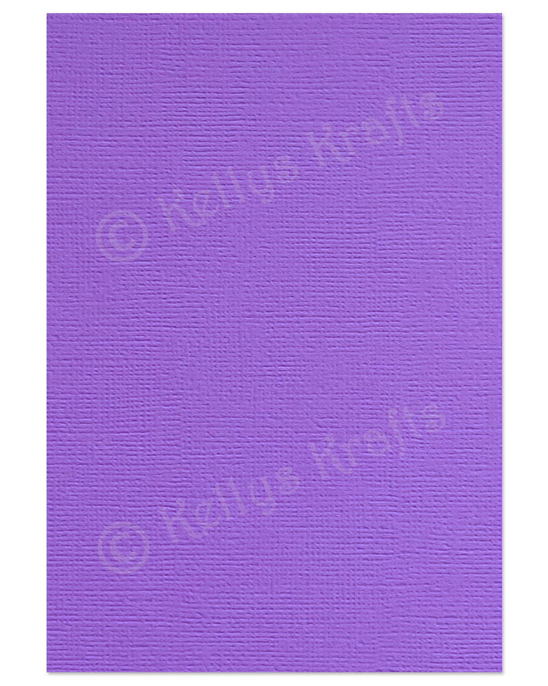 (image for) Amethyst Purple Linen-Weave Textured A4 Card (1 Sheet)