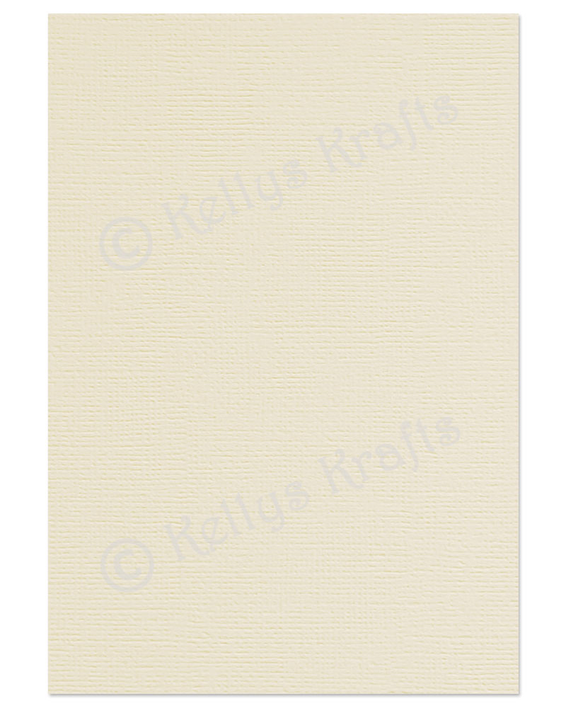 (image for) Ivory White Linen-Weave Textured A4 Card (1 Sheet)