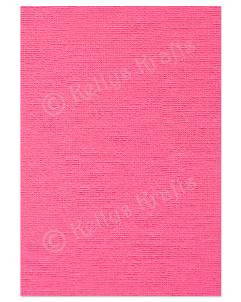 (image for) Fuchsia Pink Linen-Weave Textured A4 Card (1 Sheet)