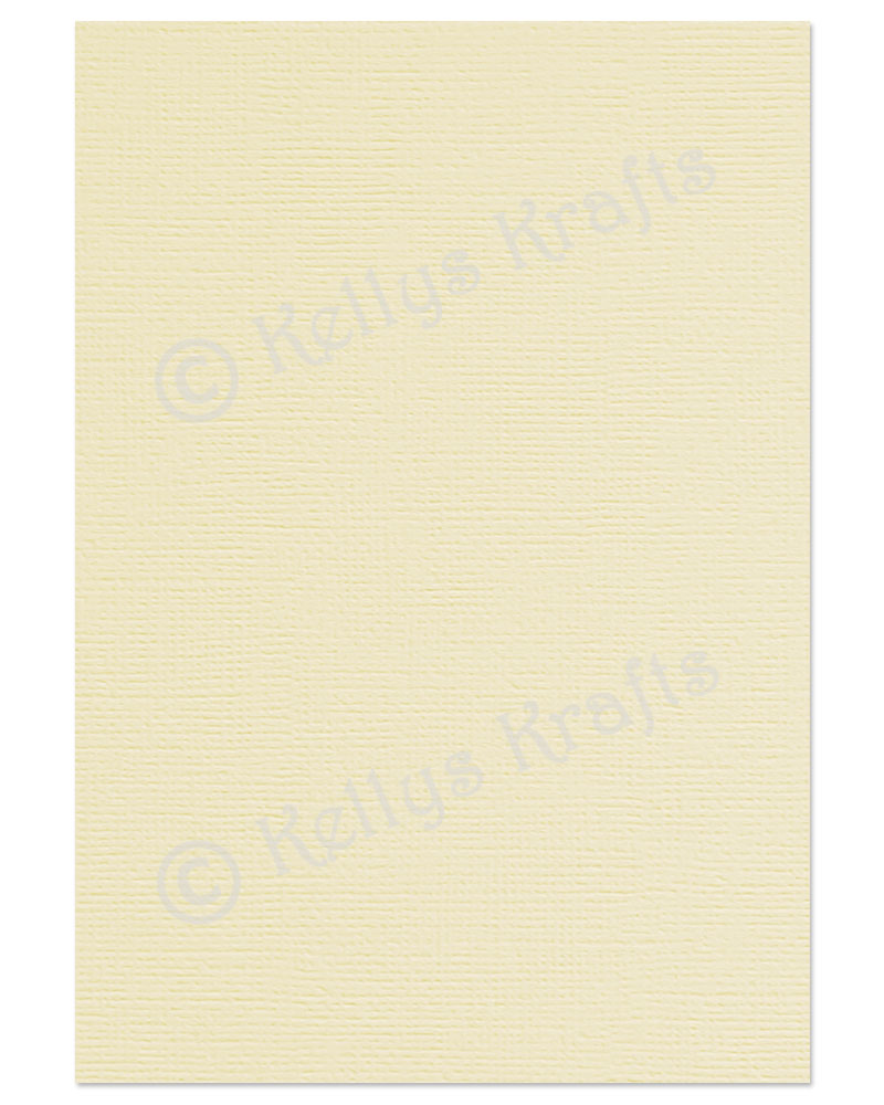 (image for) Cream Linen-Weave Textured A4 Card (1 Sheet)
