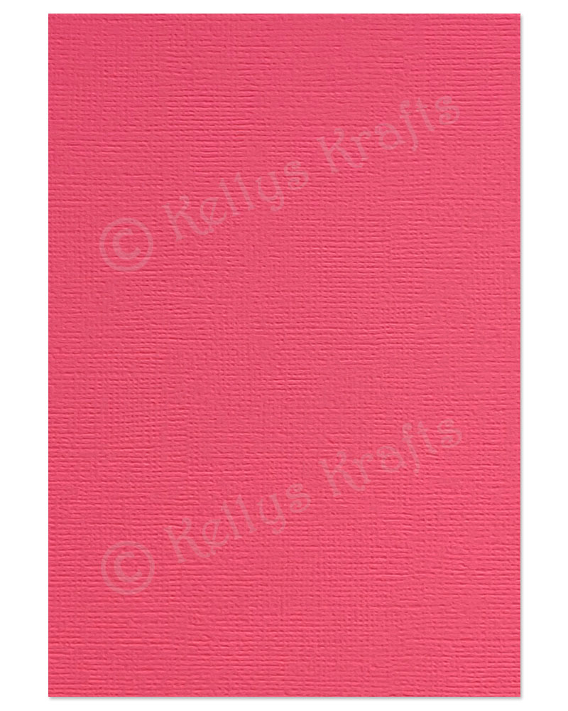 (image for) Rose Pink Linen-Weave Textured A4 Card (1 Sheet)