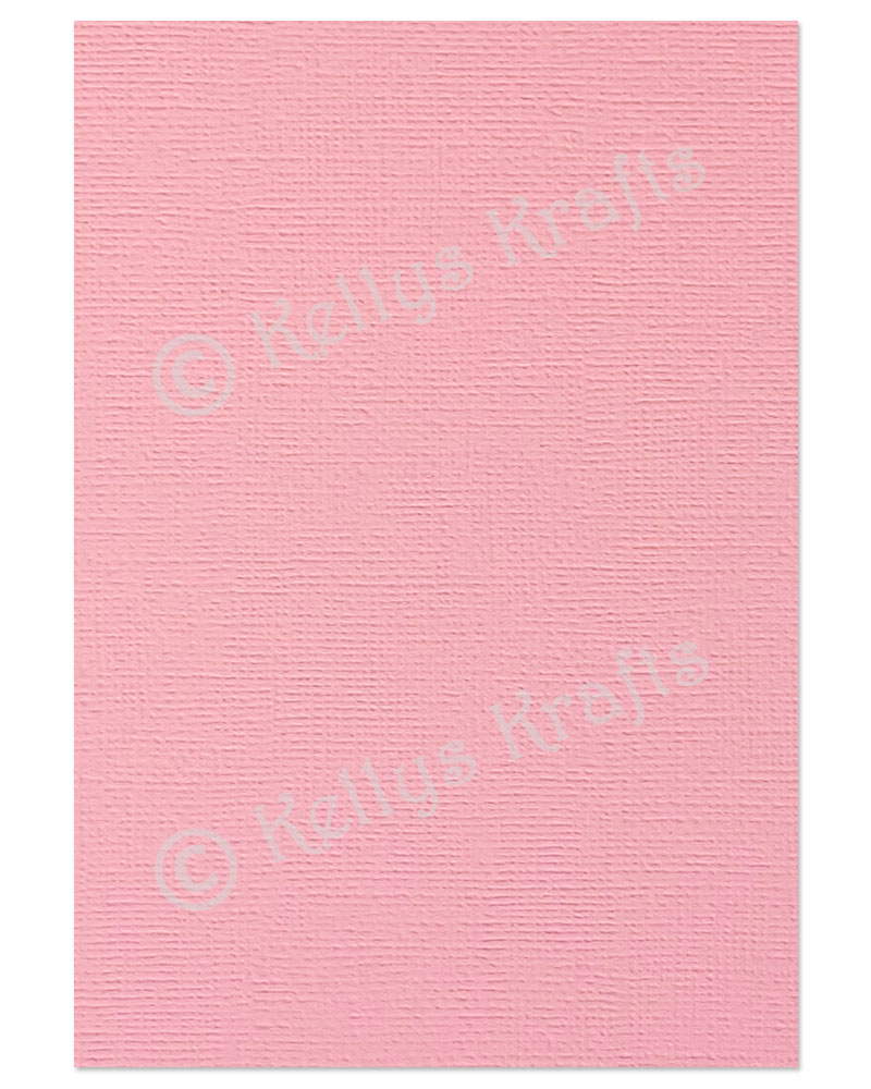 (image for) Blossom Pink Linen-Weave Textured Card (1 Sheet)